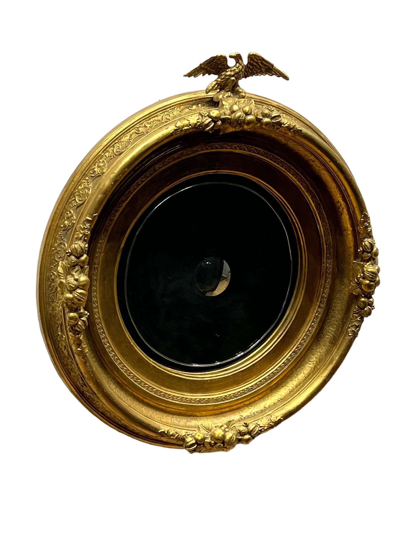 19th C. Gold Gilt Federal Mirror 26 1/2"H,   24"L   5 1/2"W (1 of 10)