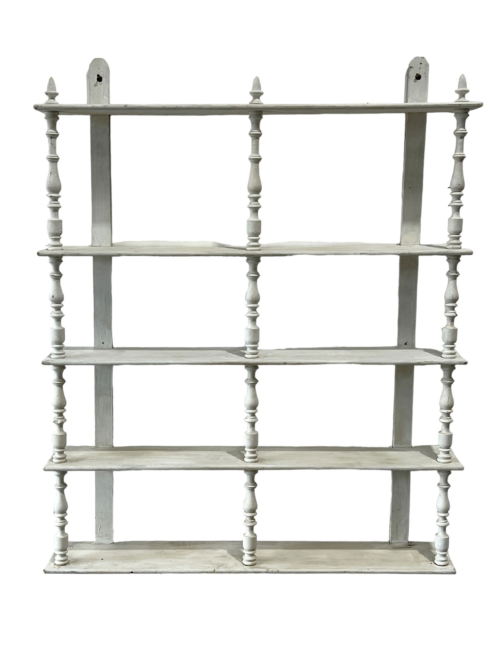 French Painted Hanging Shelf 55"H,  43"L,  7"W (1 of 10)