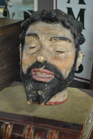Odd Fellows Papier-mâché Mask of Goliath Has original b: Odd Fellows Papier-mâché Mask of Goliath Has original box