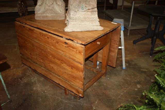 Drop Leaf Pine Table - 2