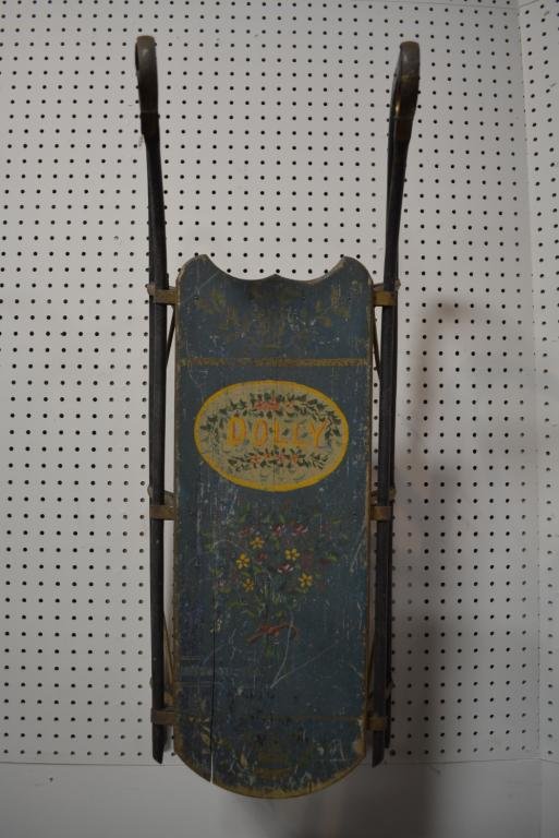Painted Child's Sled: Painted Child's Sled