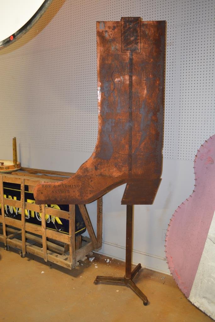 Boot Trade Sign 93 3/4"H, 44"L: Boot Trade Sign 93 3/4"H, 44"L