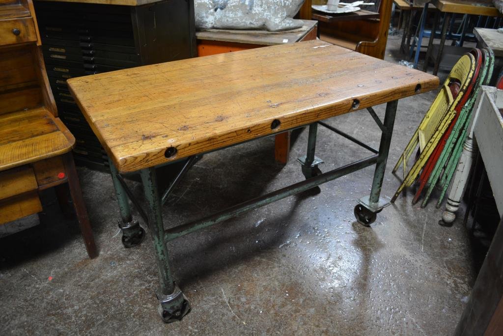 Industrial Table 34"H, 54"L, 32"W: Industrial Table 34"H, 54"L, 32"W