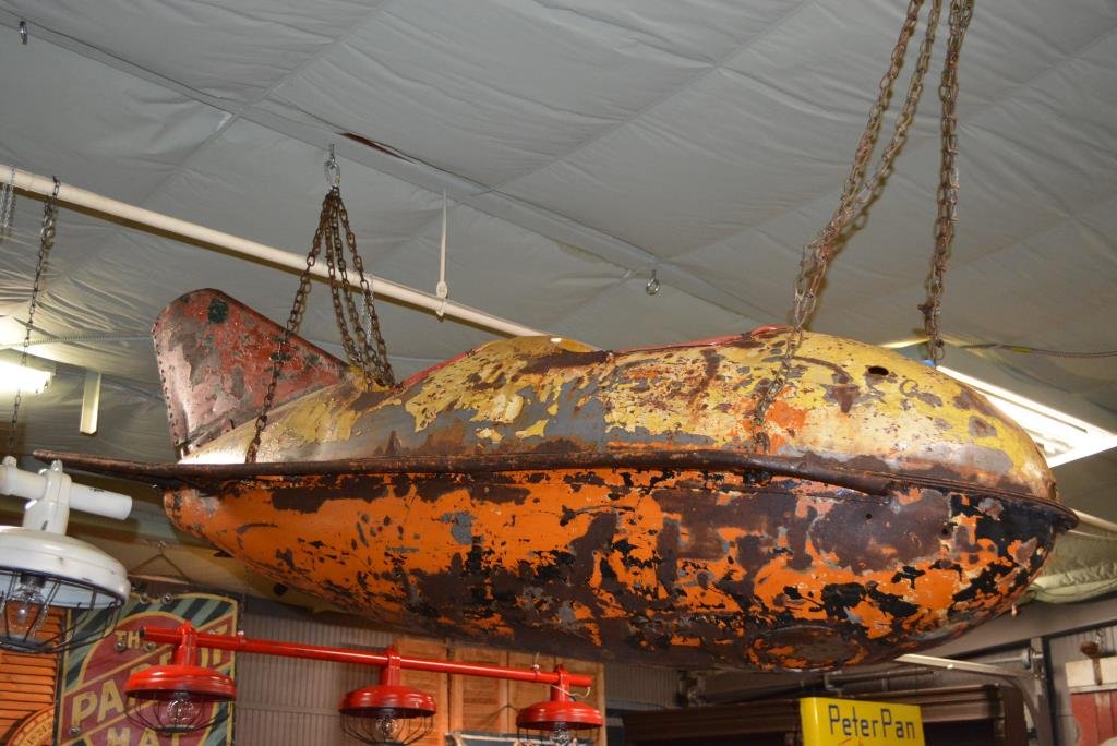 Carnival Rocket Ship Ride From Mid-Western Traveling: Carnival Rocket Ship Ride From Mid-Western Traveling Carnival 30"H(at tail), 83"L, 24"W