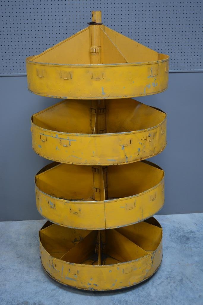 Industrial Revolving Bolt Bin 66 1/2"H, 34"round: Industrial Revolving Bolt Bin 66 1/2"H, 34"round