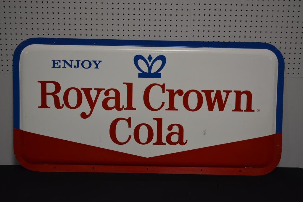RC Cola Sign metal 25 3/4" x 51 3/4": RC Cola Sign metal 25 3/4" x 51 3/4"