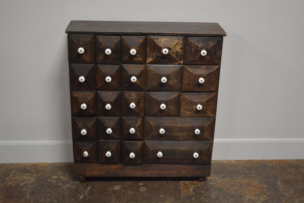 Early Pa. Apothecary Unit 39"H, 34 1/2"L, 10 1/2"W: Early Pa. Apothecary Unit 39"H, 34 1/2"L, 10 1/2"W