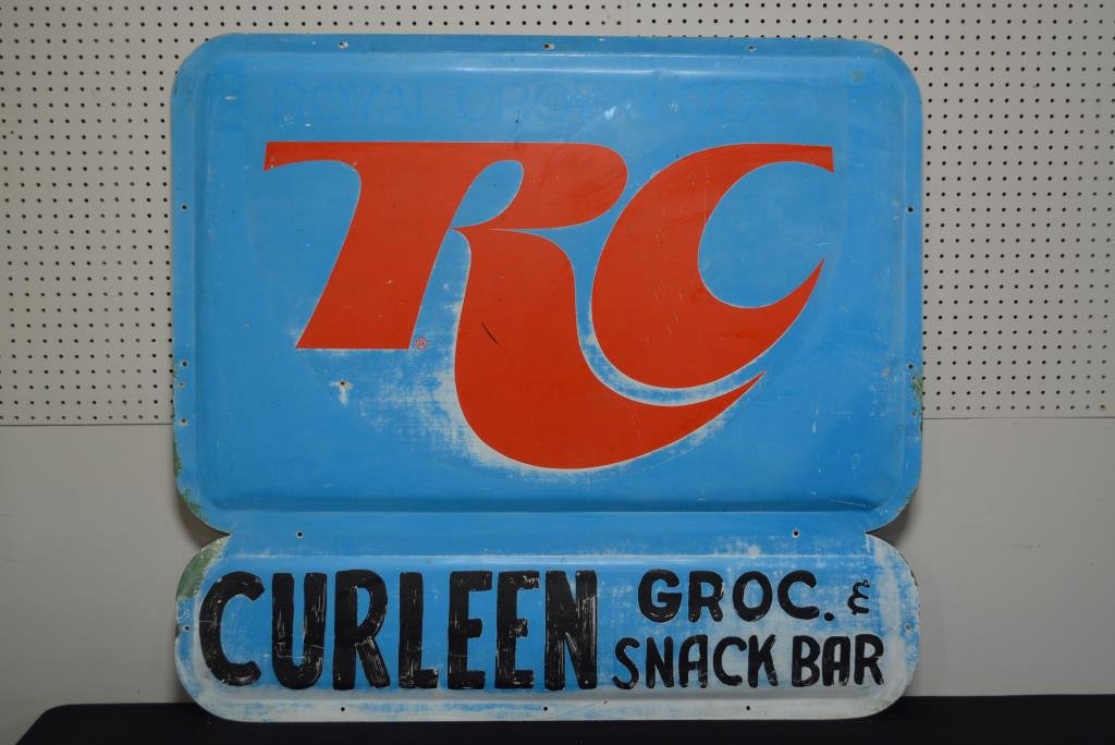 RC Cola Sign metal 43 3/4" x 47 3/4": RC Cola Sign metal 43 3/4" x 47 3/4"