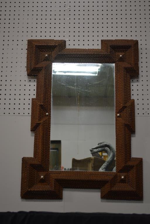 Tramp Art Mirror 32 3/4" x  23" (1 of 3)