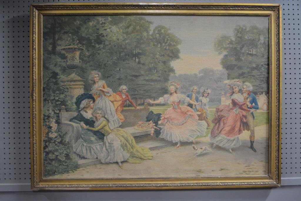 Framed French Tapestry 35 1/2" x  48 1/4" (1 of 3)