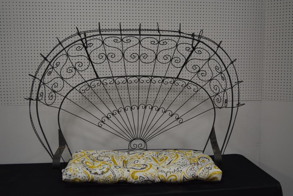 Wire Porch Swing 44 1/4"H, 60"L, 18 1/2"W (1 of 3)