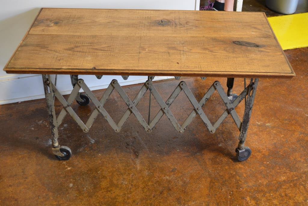 Industrial Coffee Table 21"H, 44"L, 24"W (1 of 2)