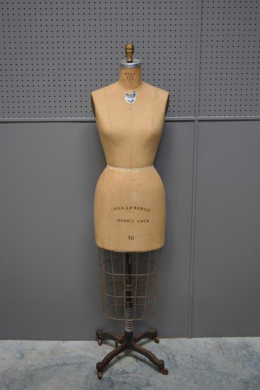 Dress Form Mannequin 62 3/4"H,  14 1/2"   x   13 1/4" (1 of 5)