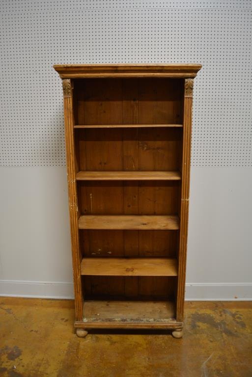 Country Pine Display Cupboard 76"H,  35"L,  18"W (1 of 4)