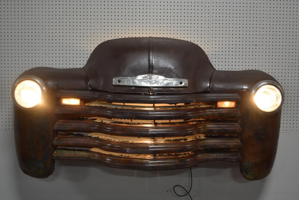 Lighted Chevrolet Truck Front 35"H,  74 1/2"L,  19 (1 of 4)