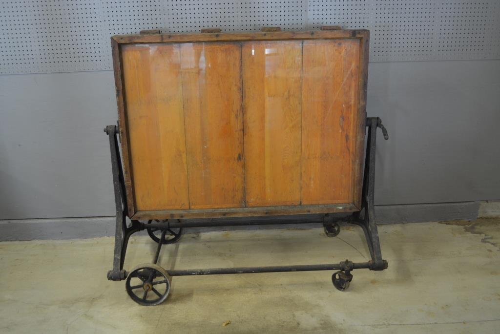 Printer's Display Cabinet on Wheels (1 of 3)