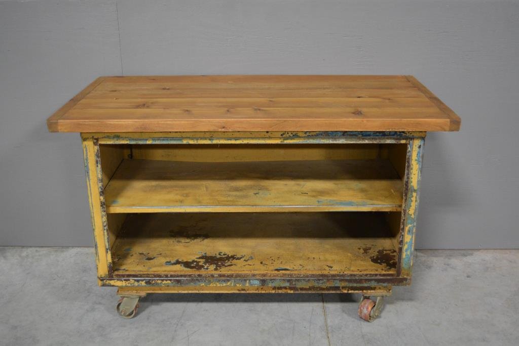Industrial Cart w/ Shelves 35 1/2"H,  55"L,  28 1/2"W (1 of 4)