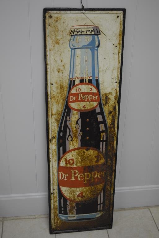 Dr. Pepper Advertising Sign 48 3/4"  x   14 1/2" (1 of 4)