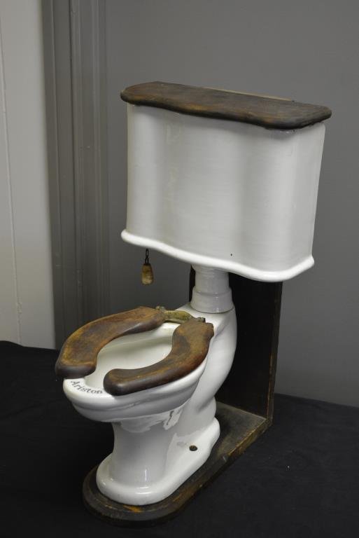 Salesman Sample Commode 20 1/4"H,  11 1/2"  x   15 1/4" (1 of 5)