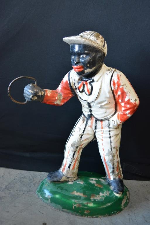 Concrete Lawn Jockey 26 1/4"H,  19 3/4"  x   10" (1 of 5)