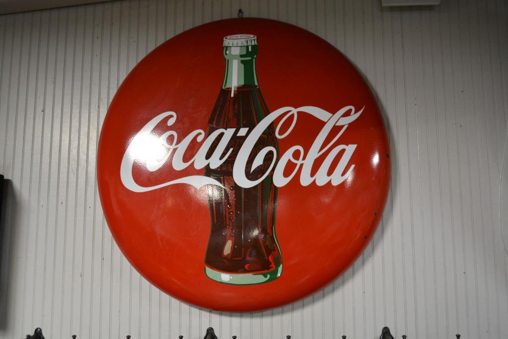 Coke Button porcelain 48" round (1 of 3)