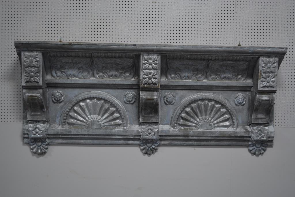 Architectural Zinc Header 35 1/2"H, 82 1/2"L, 11: Architectural Zinc Header 35 1/2"H, 82 1/2"L, 11 1/2"W
