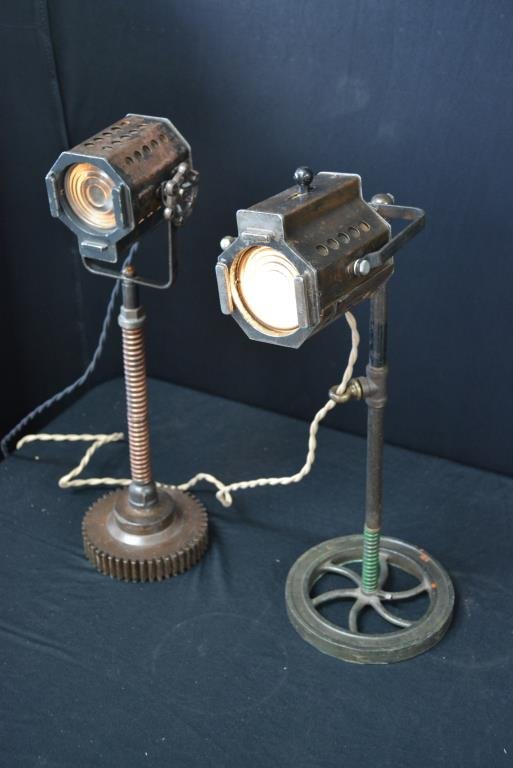 Industrial Table Lamp X-2 22 1/2"H,  8 3/4"  x   10" (1 of 3)