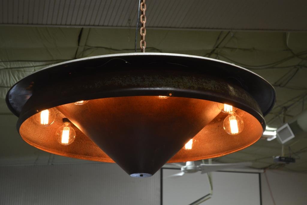 Industrial Light 17"H,  48" round (1 of 3)