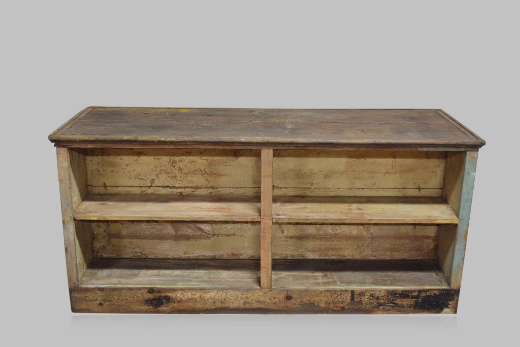Painted Store Counter double sided 34"H,  73 3/4"L, (1 of 2)
