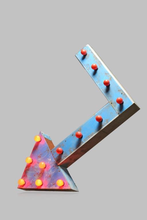 Lighted Arrow double sided 46 3/4"H,  55 1/2"L,  6 (1 of 1)