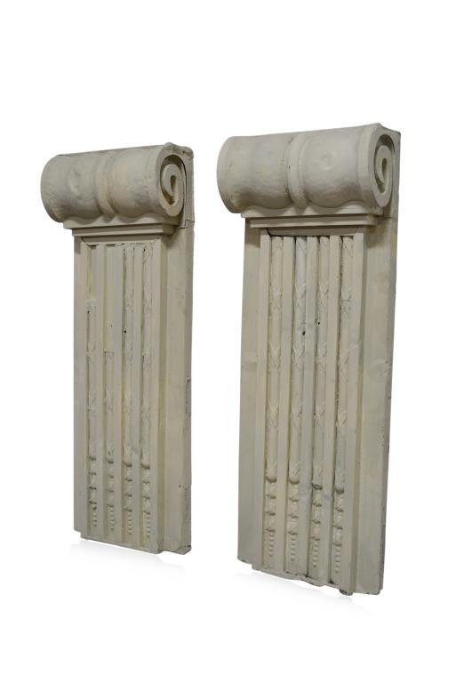 Zinc Architectural Building Fragment X-2 45 1/2"H,  16 (1 of 1)