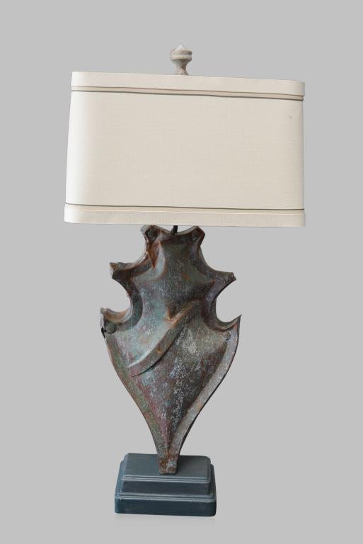 Copper Architectural Fragment Lamp 38"H,  17 1/4"  x (1 of 1)