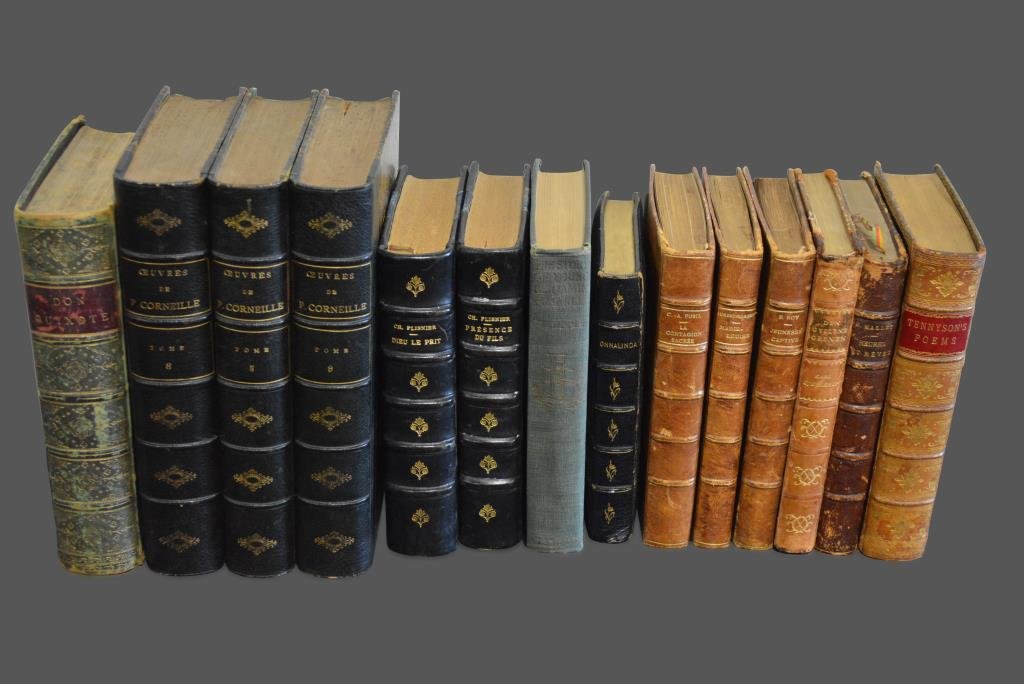 12-Piece Book Lot contains asst. leather bound volumes (1 of 4)