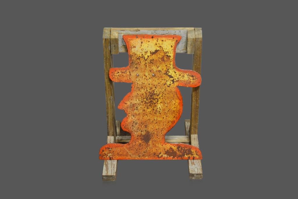 Folky Abe Lincoln Carnival Shooting Target 29 3/4"H, (1 of 2)