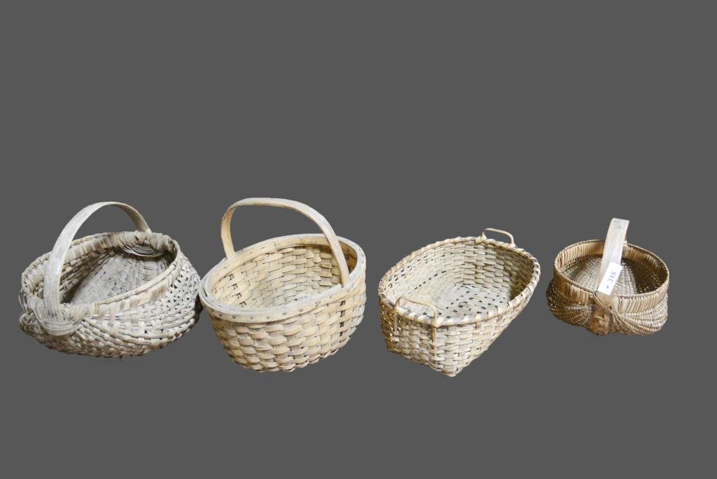 4-Piece Early Basket Lot *Jean Hess Collection (1 of 2)