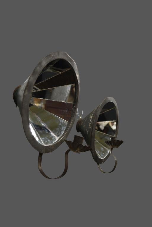 Pair of  Early 19th Cen. Mirrored Candle Sconces 12 (1 of 3)