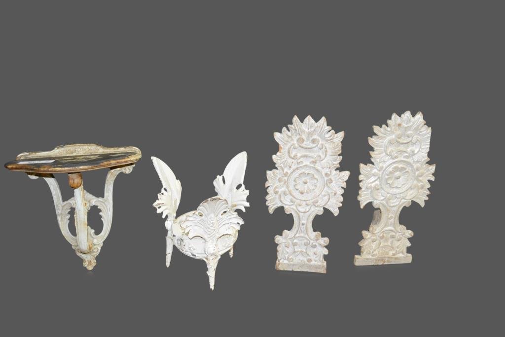 4-Piece Lot: Shelf & Architectural Objects (1 of 4)