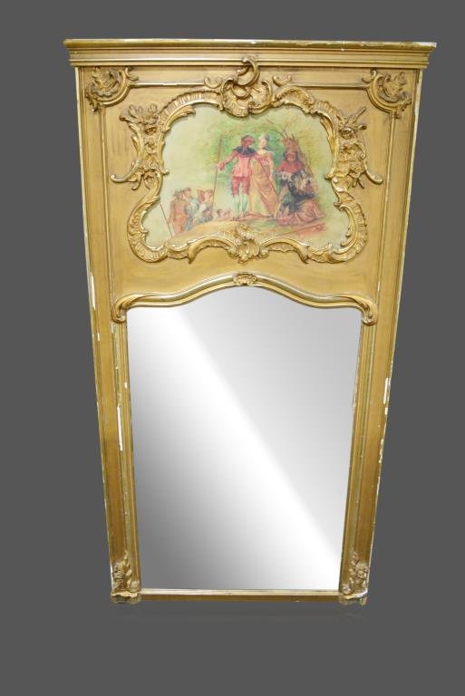 Late 19th Cen. French Treameu Mirror 83 1/2"  x   43 (1 of 3)