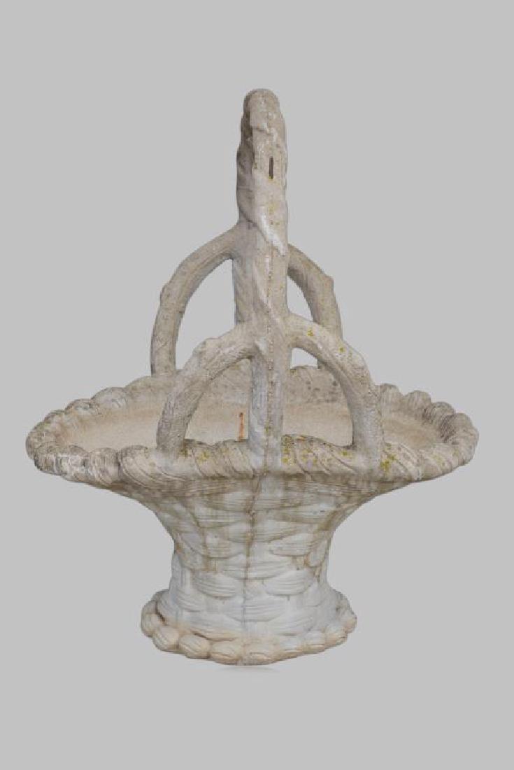 Concrete Basket Planter (1 of 1)