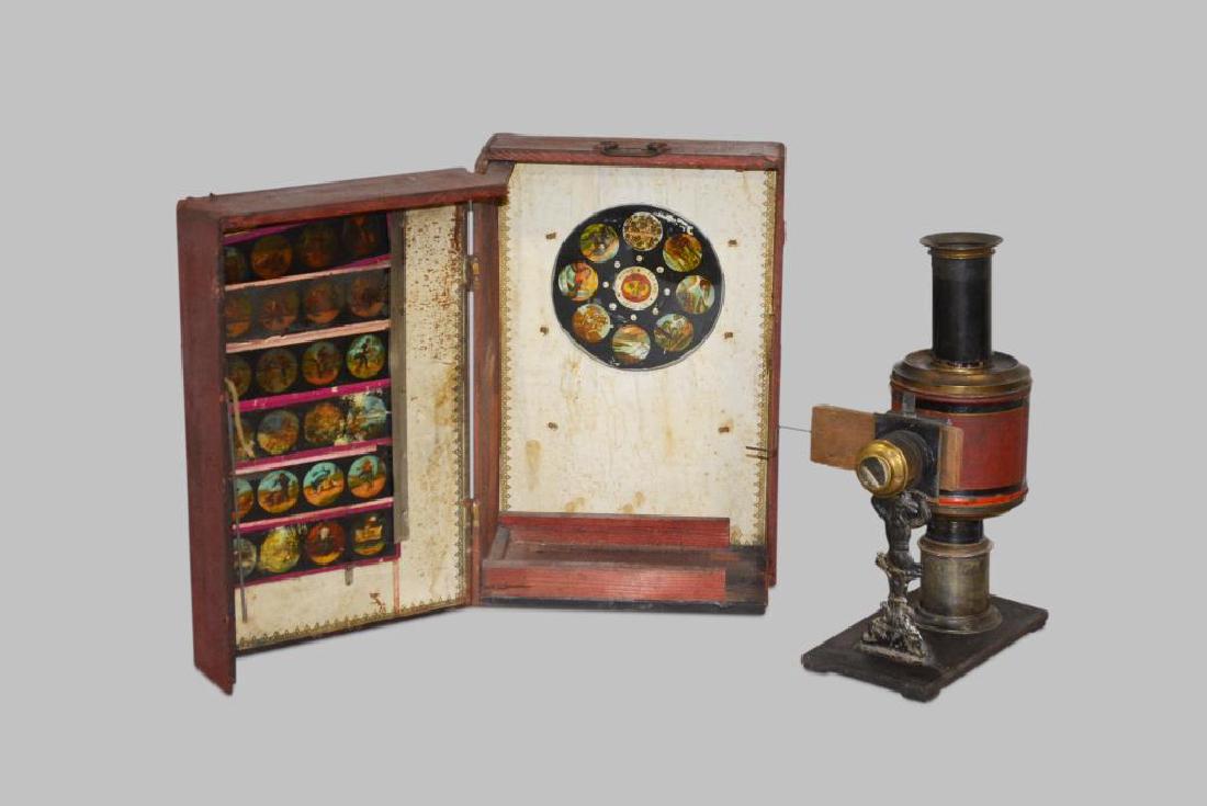 Early Magic Lantern 15"  x    10"   x    6 1/4" (1 of 3)