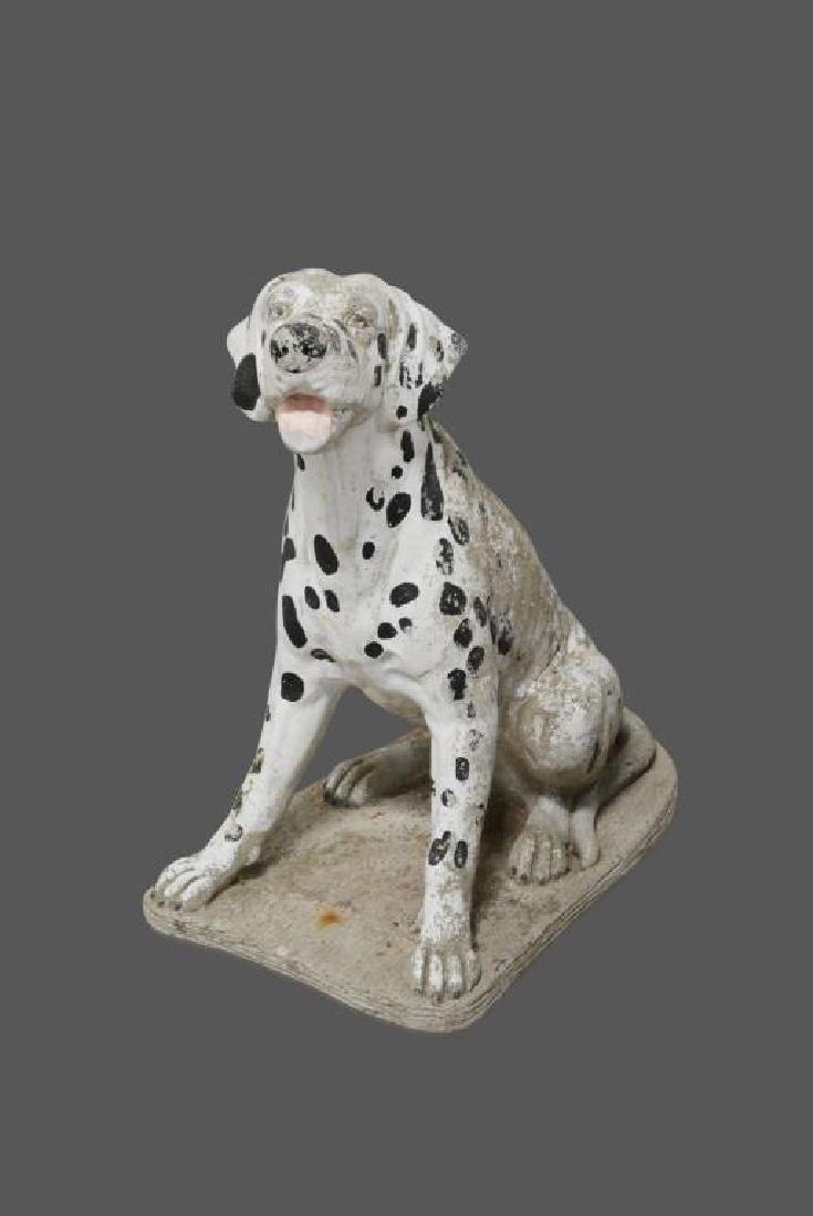Concrete Dalmatian 27"H,   24"  x   15 1/4" (1 of 3)