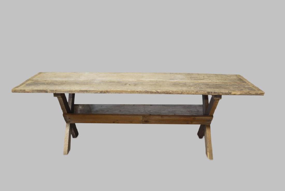 French Sawbuck Table 30 1/2"H,   96 1/4"L,   29 1/2"W (1 of 3)