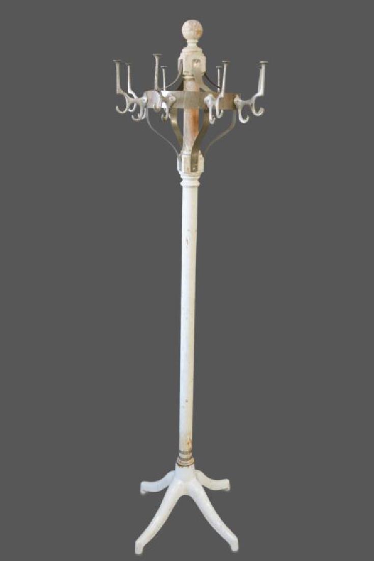 Barber Shop Coat Rack 73 1/4"H, 18" x 18": Barber Shop Coat Rack 73 1/4"H, 18" x 18"