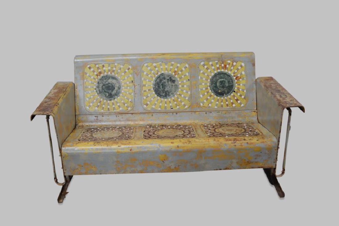 Metal Porch Glider 31 3/4"H,   66 1/2"L,   31"W (1 of 2)