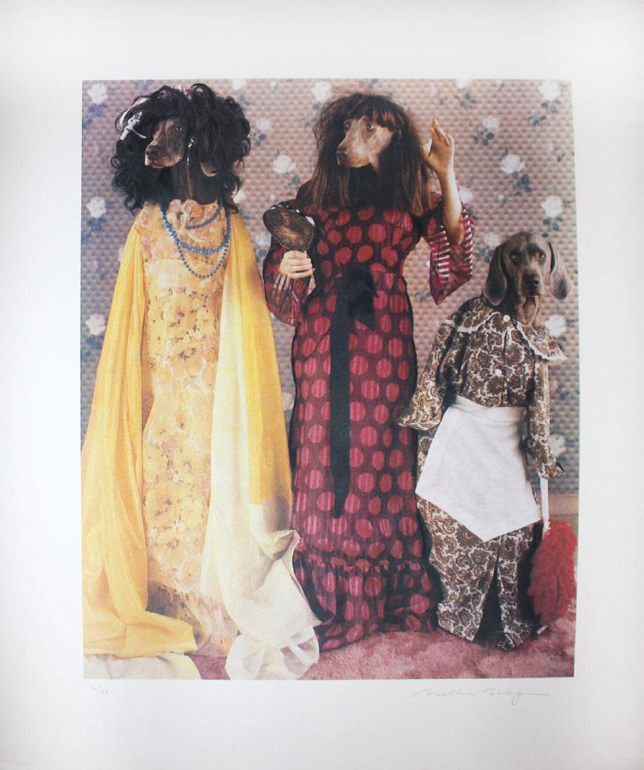 William Wegman "Three Stepsisters" Orig Hand Sig. Litho (1 of 3)