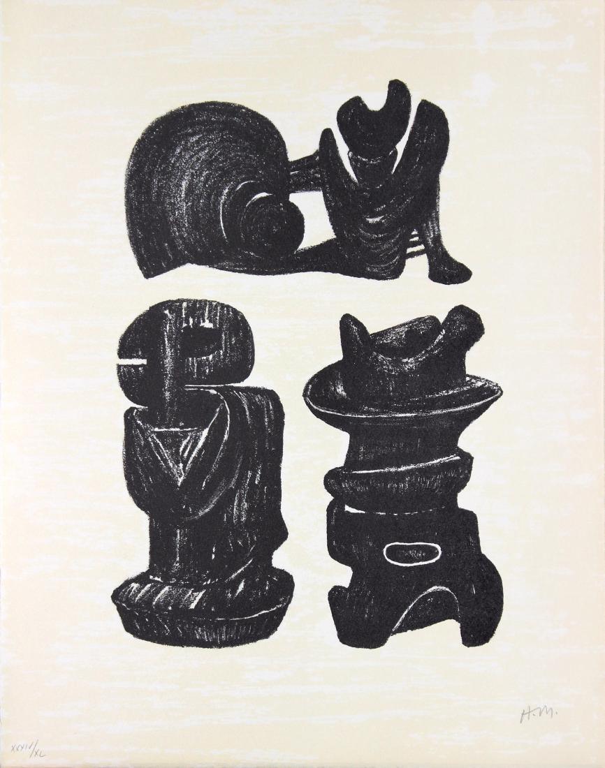 Three Sculptural Forms by Henry Moore (1 of 3)