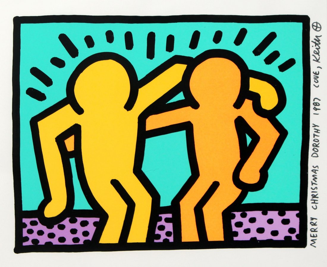 Keith Haring - Best Buddies with Unique Dedication (1 of 2)
