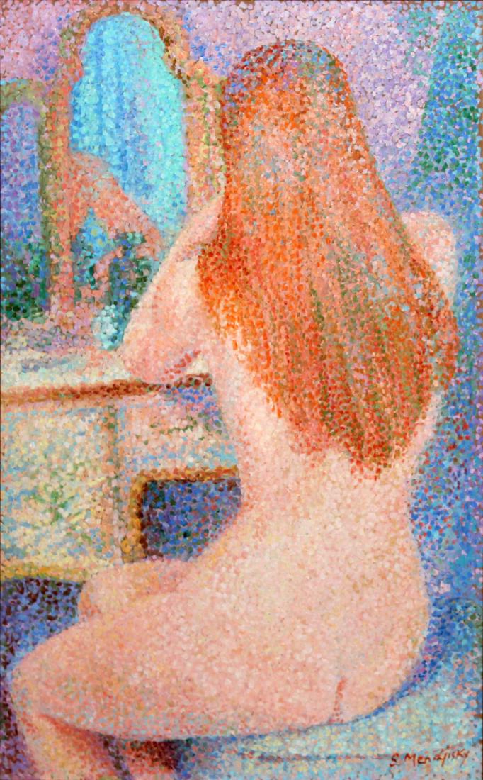 Serge Mendjisky - Untitled (Seated Woman) (1 of 2)