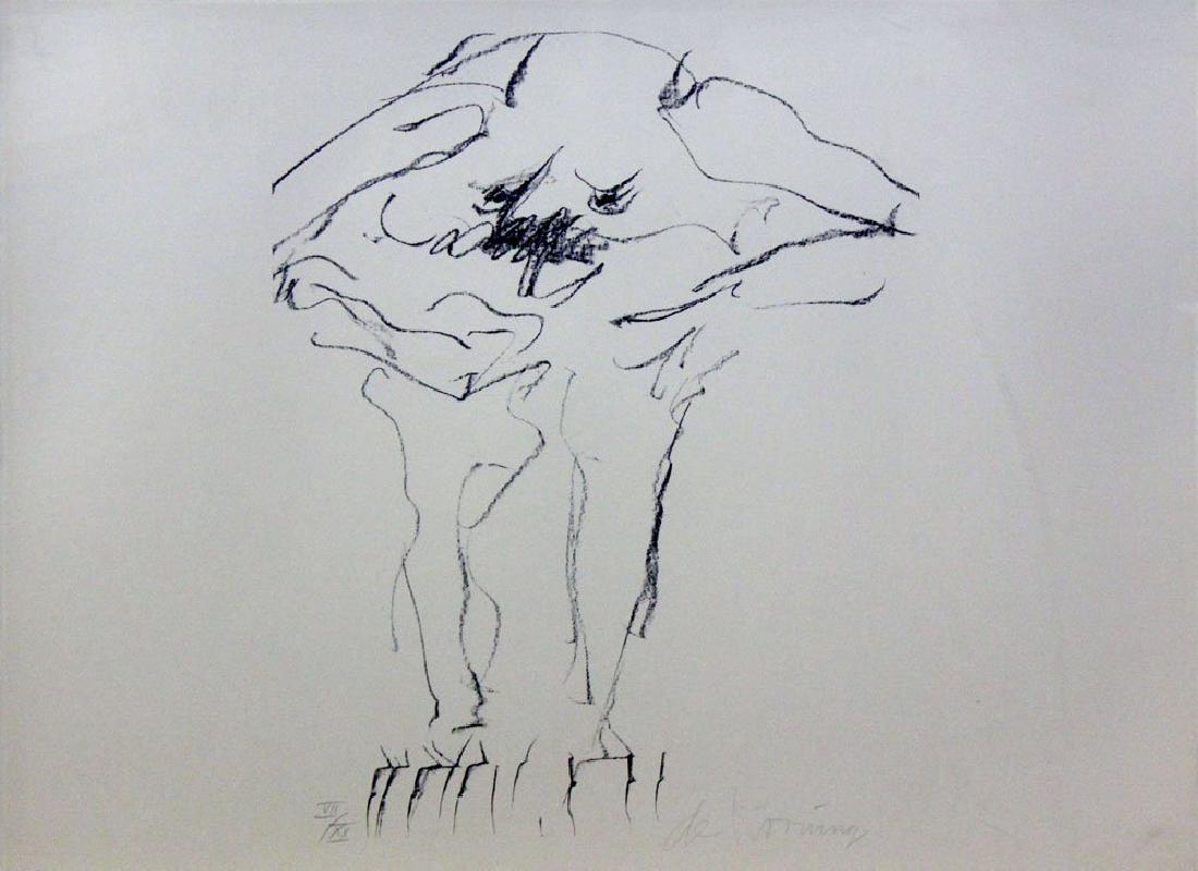 Willem DeKooning "Clam Digger": Artist: Willem DeKooningTitle: Clam DiggerSuite: Portfolio 9Year: 1967Medium: Original lithograph on paperEdition: From the limited edition of 100Size: 16 1/2" x 20 1/2"Signature: Hand signed by the a