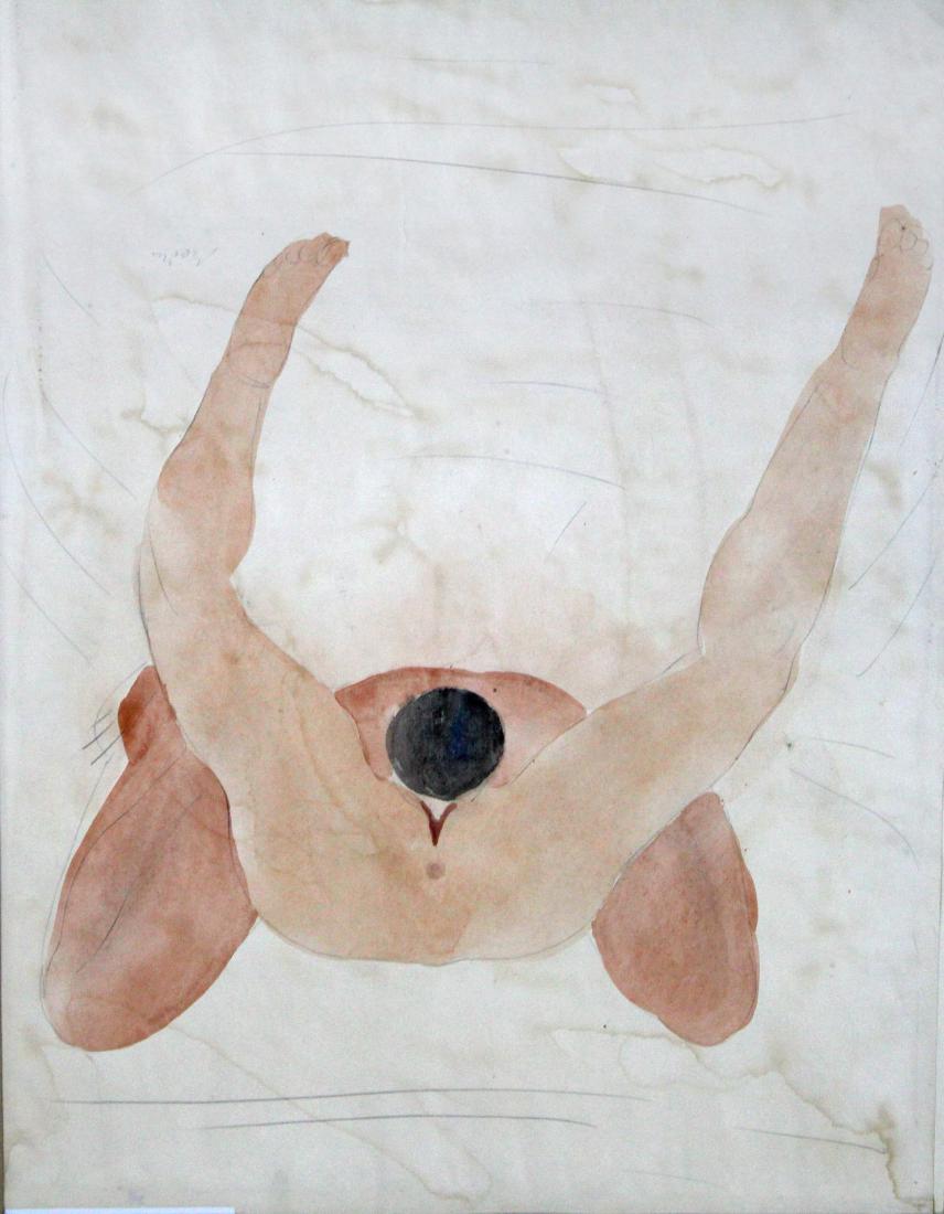 Auguste Rodin - Untitled Watercolor I (1 of 2)